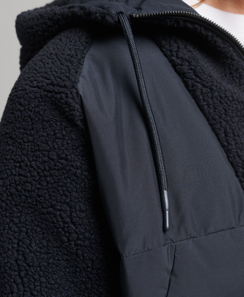 Mountain Fleece Hybrid Zip Hoodie | Eclipse Navy