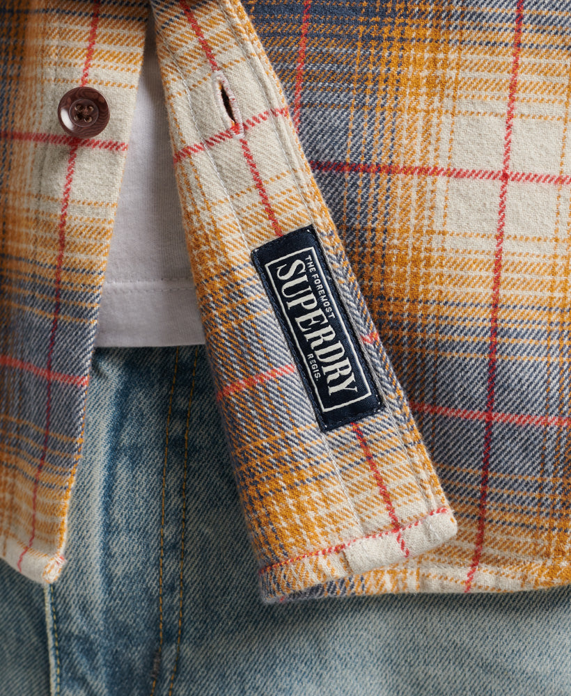 Vintage Check Overshirt | Golden Navy Ombre