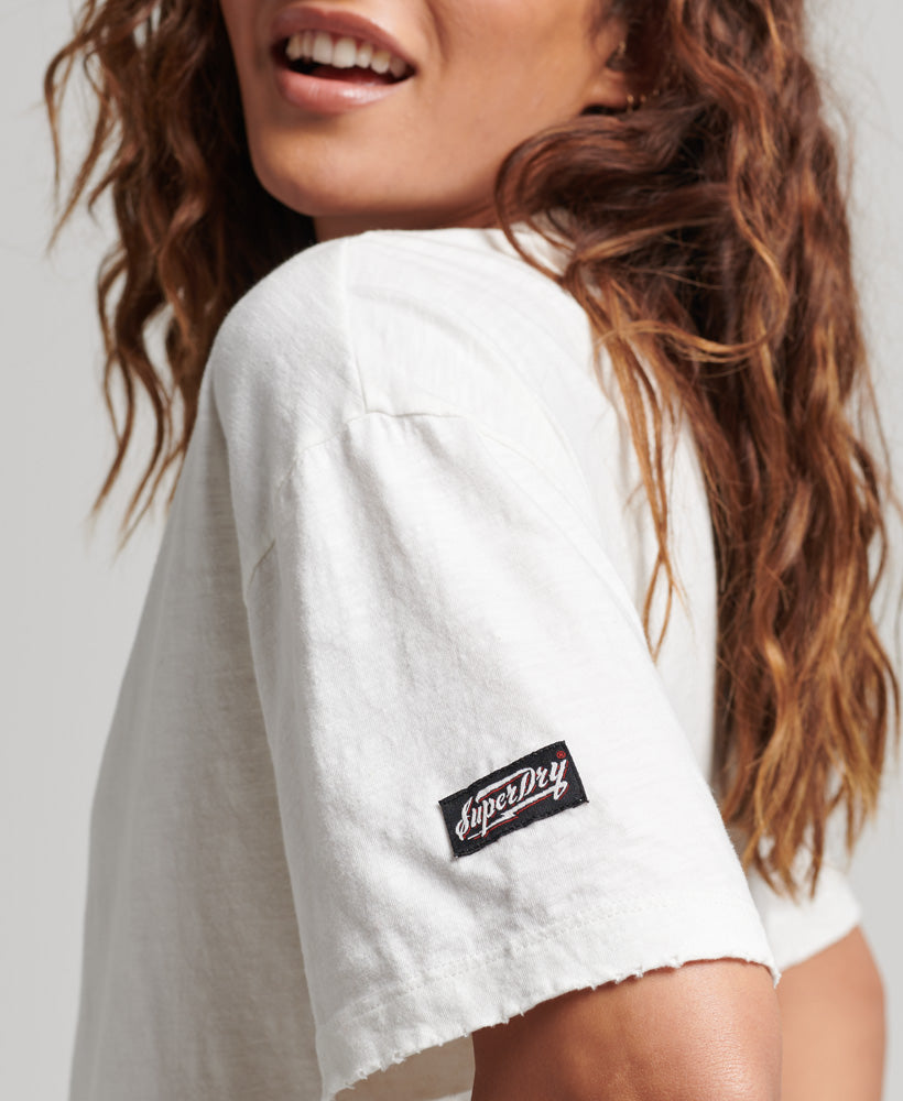 Rock Graphic Loose Fit band T Shirt | Ecru