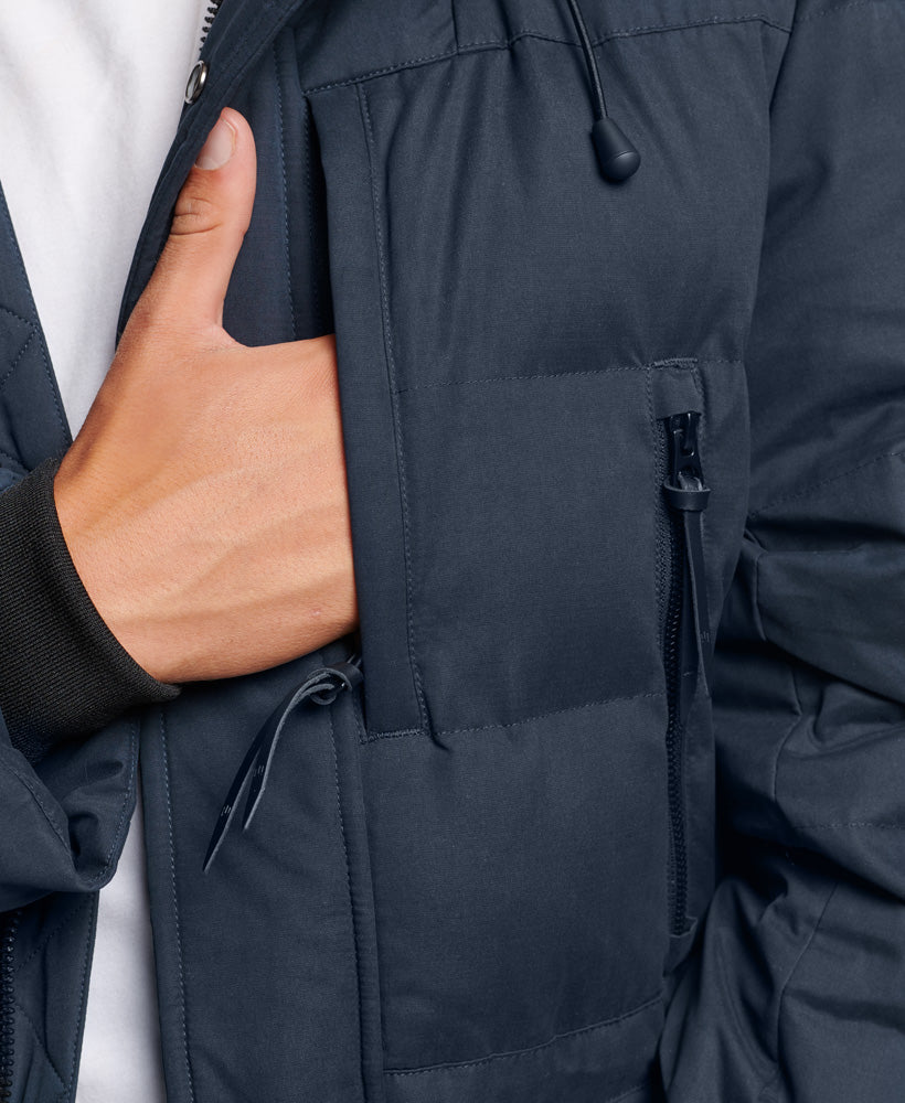 Microfibre Expedition Parka Coat | Eclipse Navy