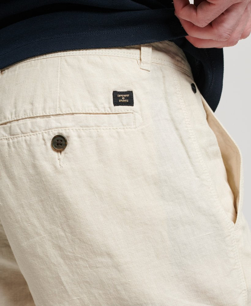 Studios Overdyed Linen Shorts | Birch Beige