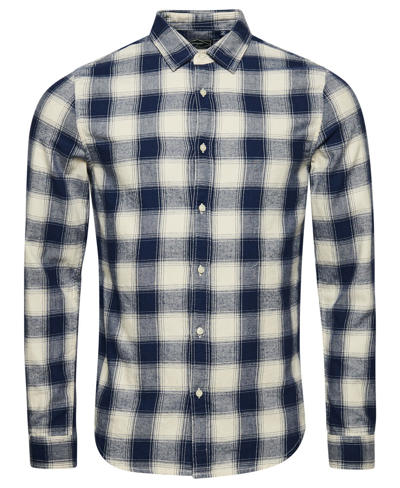 Vintage Check Shirt | Navy Off White Ombre