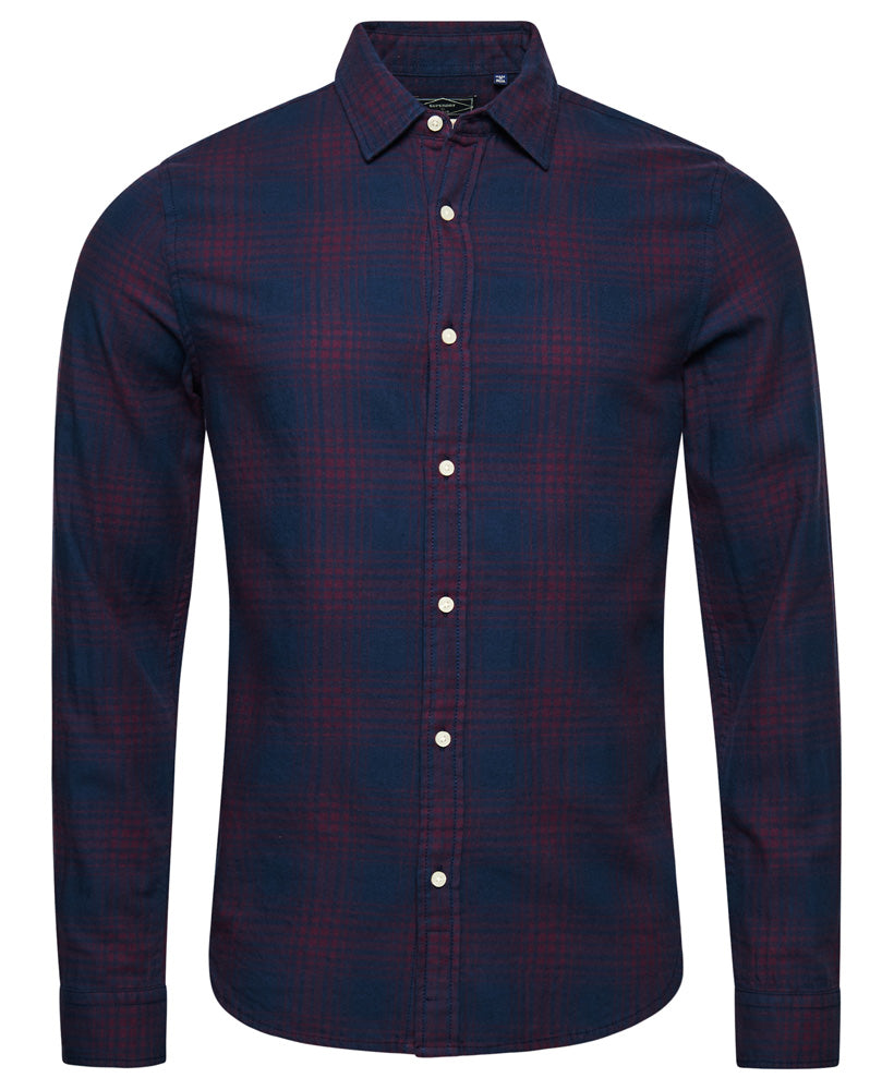 Vintage Check Shirt | Navy Port Ombre