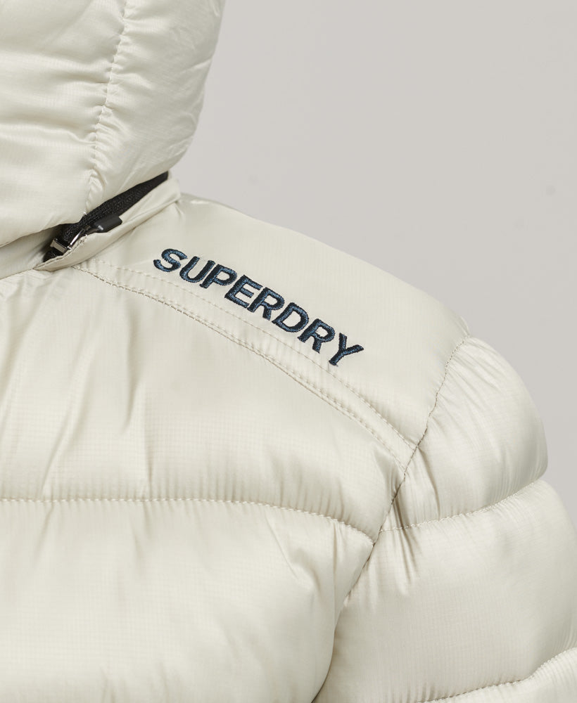Code Cropped Sport Padded Jacket | Willow Grey – Superdry