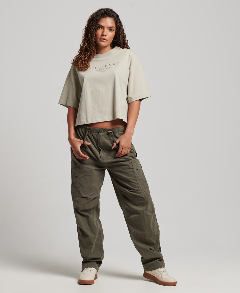 Surplus Oversized Boxy T Shirt | Willow Grey – Superdry