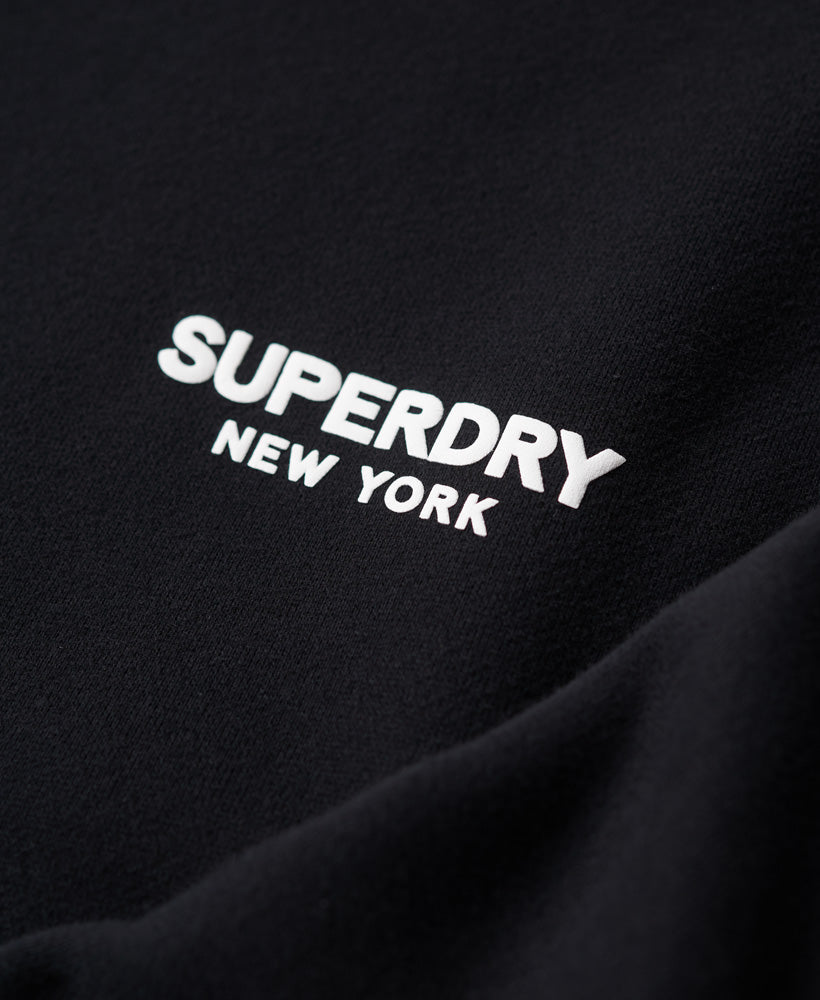 Luxury Sport Loose Fit Crew Sweatshirt | Black