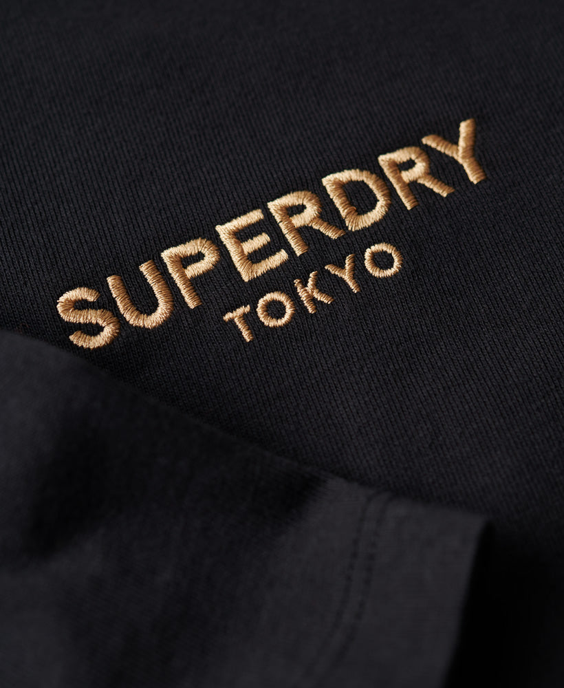 Luxury Sport Loose T-Shirt | Black/Gold
