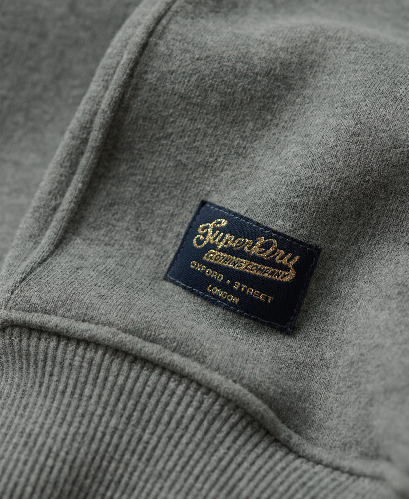 Luxe Metallic Logo Sweatshirt | Rich Charcoal Marle