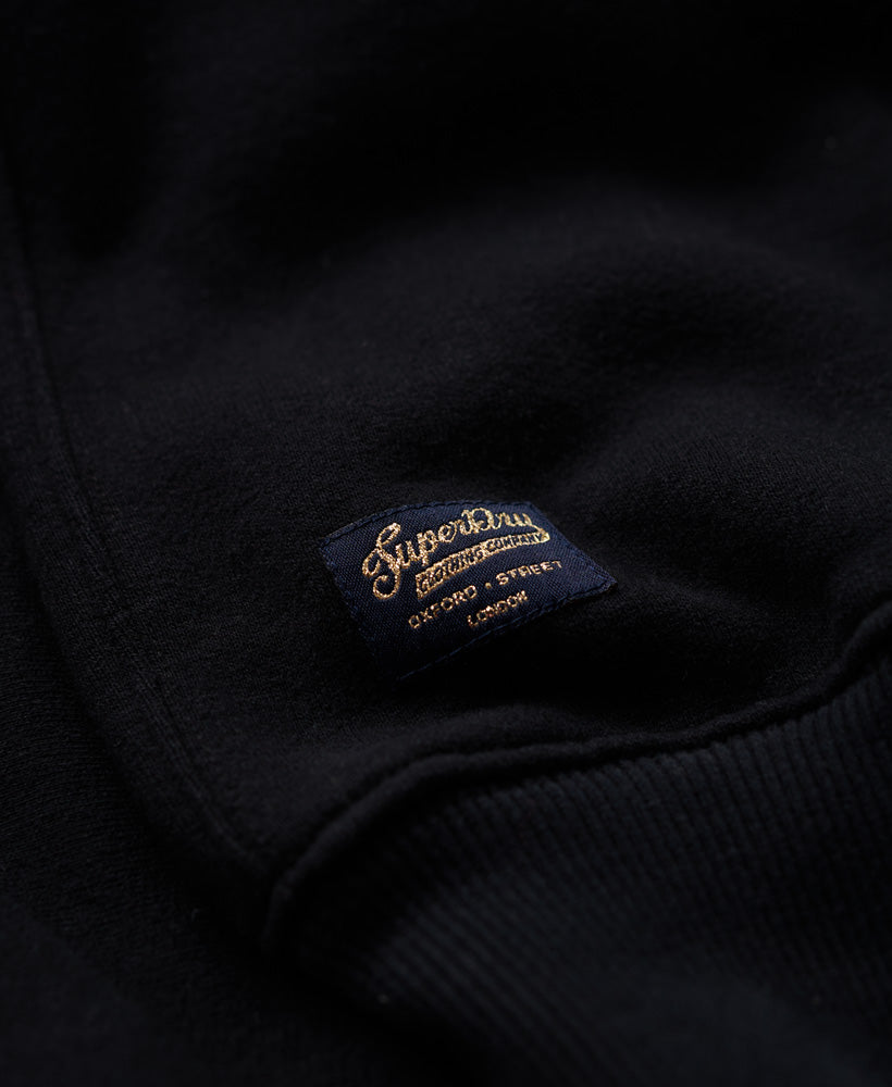 Luxe Metallic Logo Sweatshirt | Black