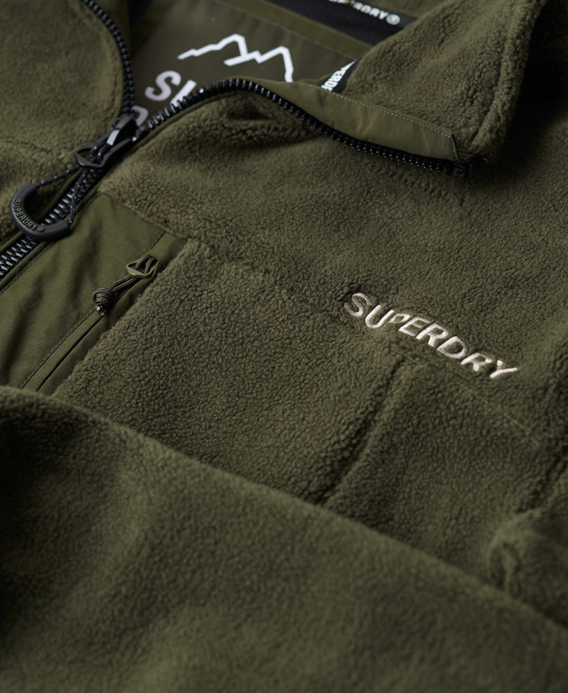 Code Fleece Trekker Jacket | Dark Moss Green