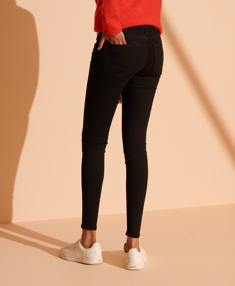 Mid Rise Skinny Jeans | Livingston Black Black