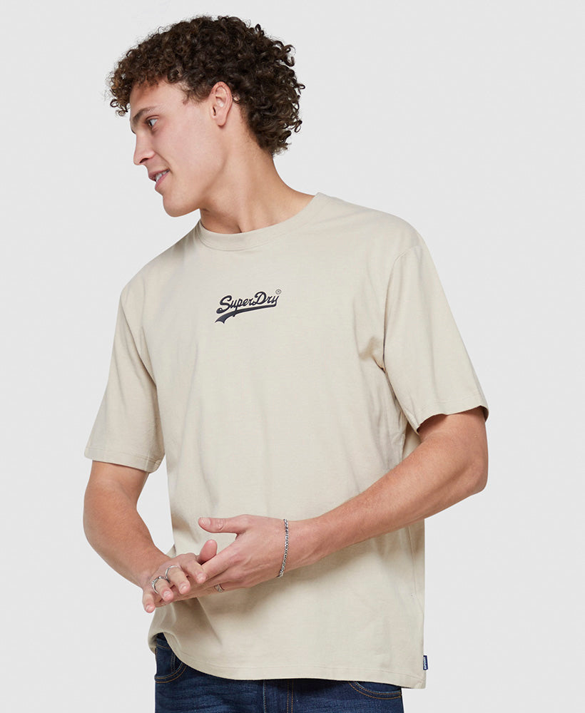 Vintage Logo Micro T Shirt | Feather Grey