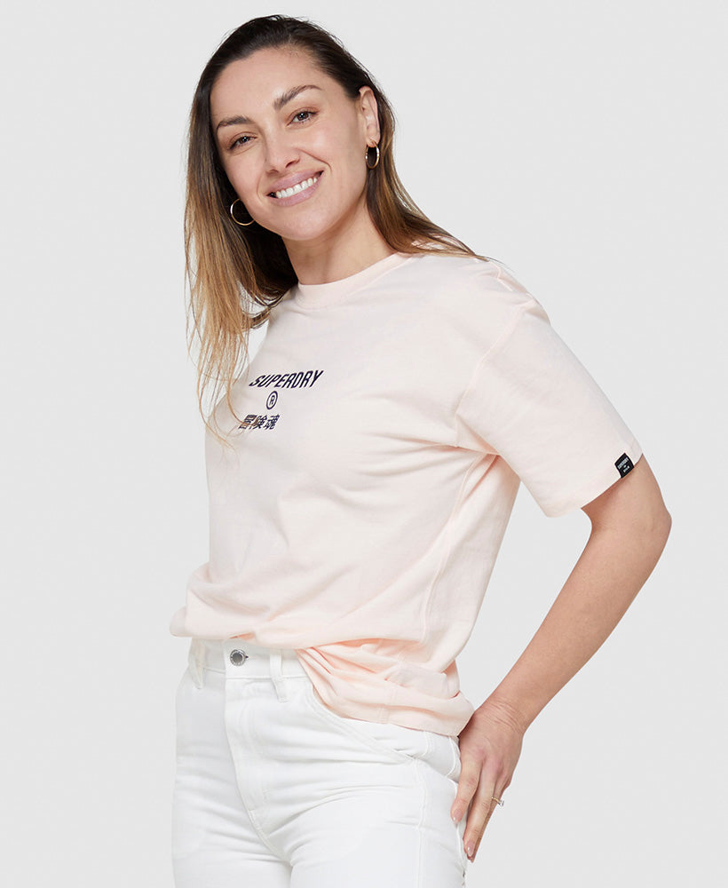 Vintage Corporate Logo T Shirt | Pink Clay – Superdry