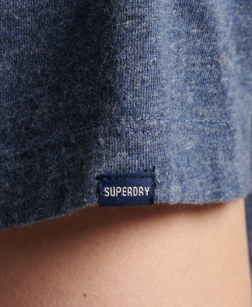 Essential Logo Embroidered Tee | Navy Marle