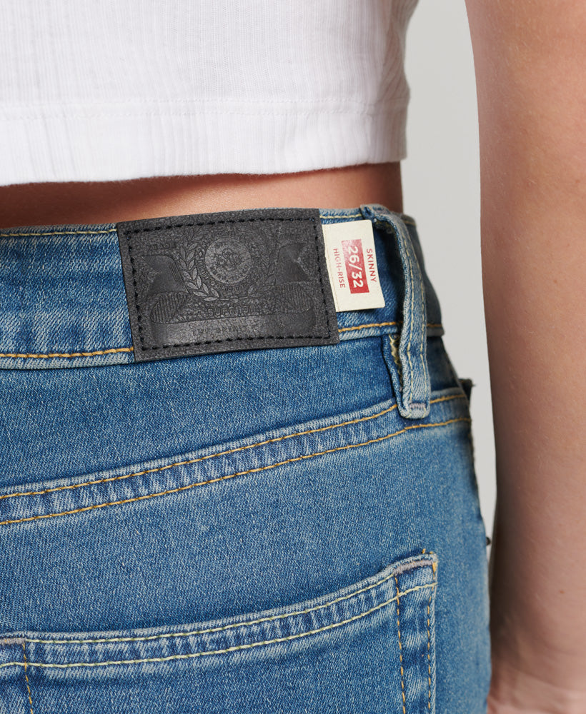 Vintage High Rise Skinny Jeans | Salem Mid Blue 30