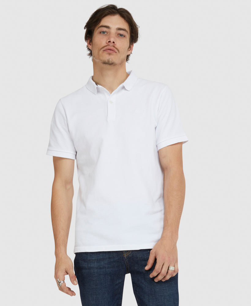 Vintage Pique Relax Polo | Optic – Superdry