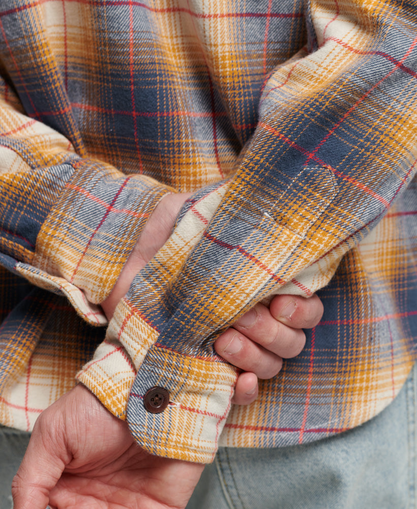 Vintage Check Overshirt | Golden Navy Ombre
