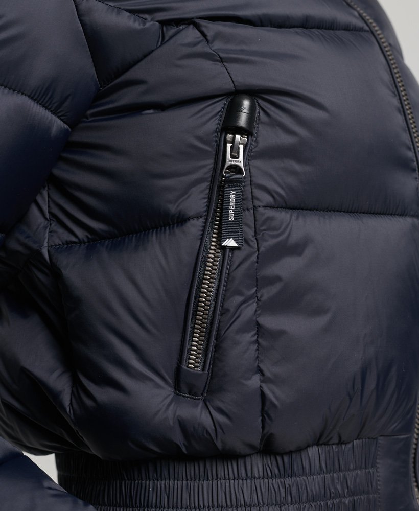 Fuji Cropped Hooded Jacket | Eclipse Navy