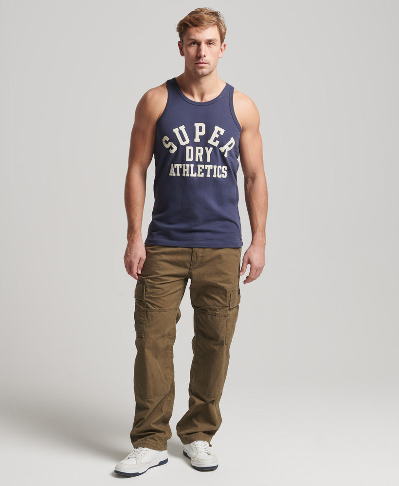 Vintage Gym Athletic Vest | Lauren Navy