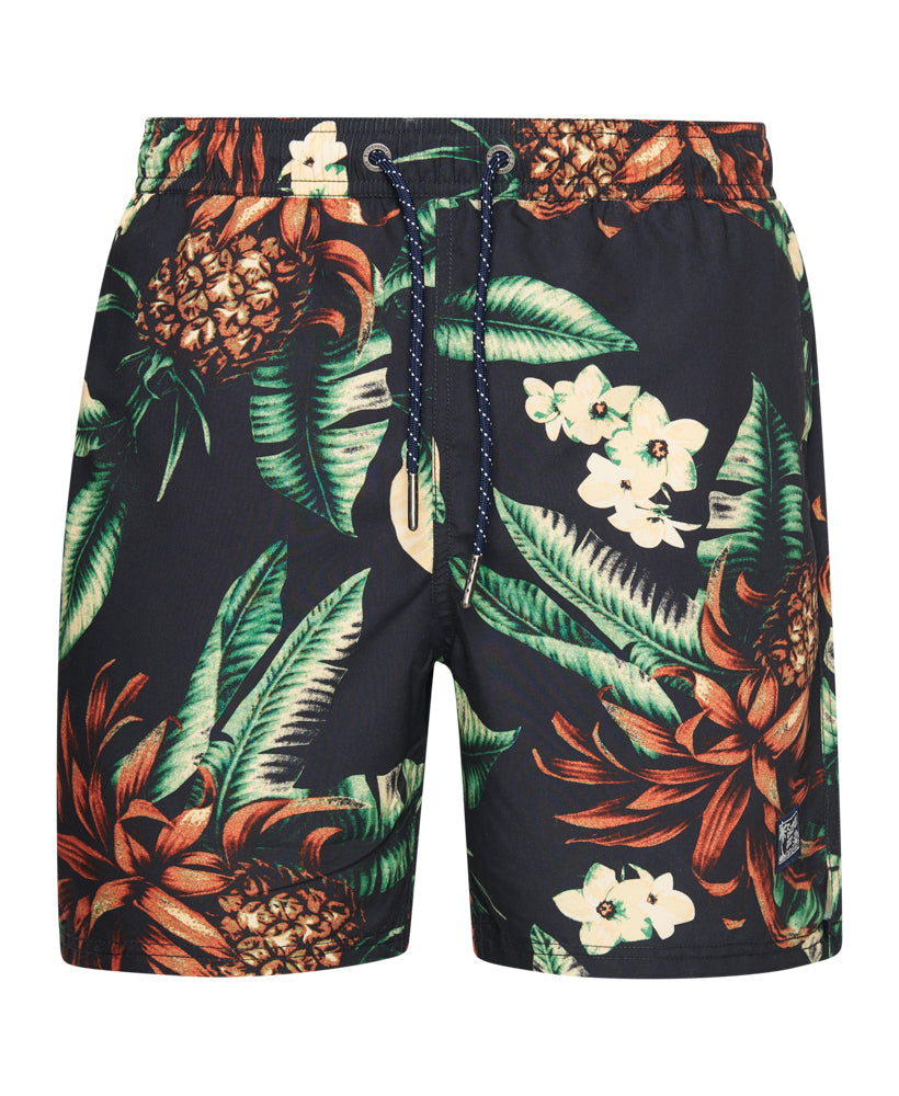 Vintage Hawaiian Swim Shorts | Black Pineapples – Superdry
