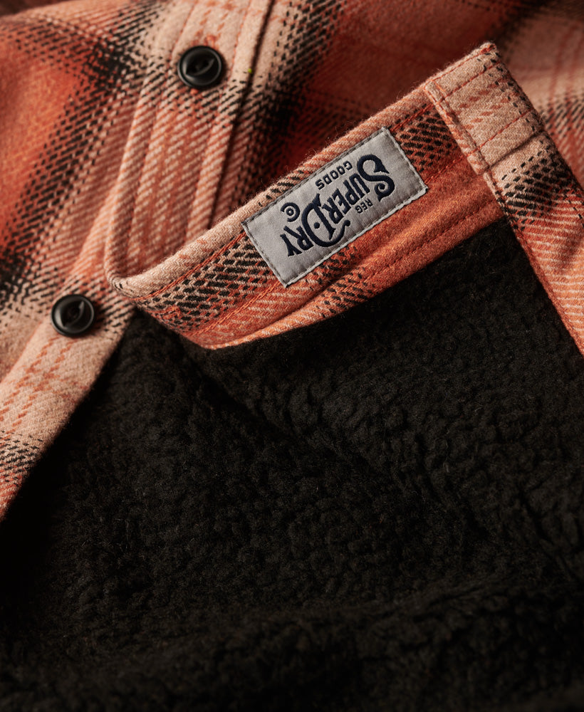 Wool Miller Overshirt | Roderick Check Orange