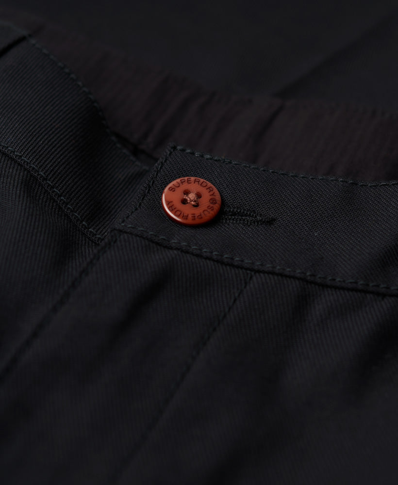 Straight Chino Trousers | Black 32