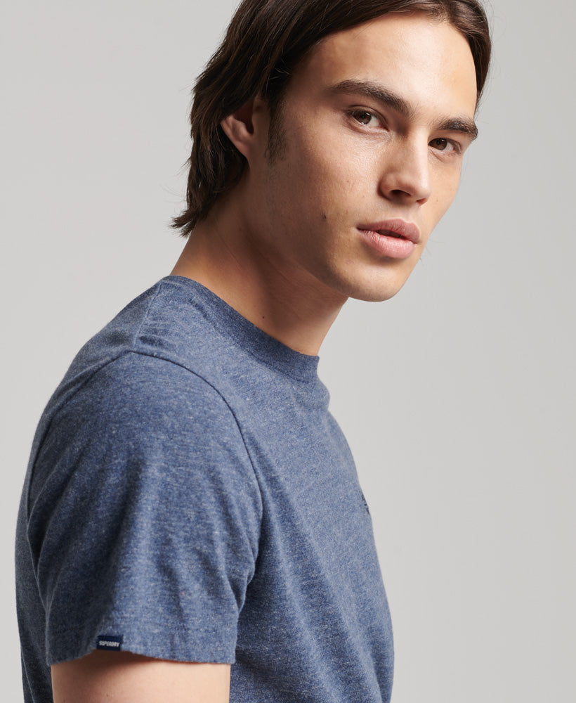 Essential Logo Embroidered Tee | Navy Marle