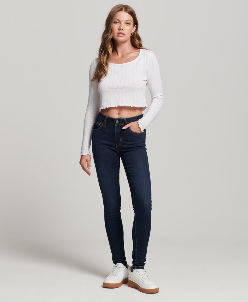 Vintage Mid Rise Skinny Jeans | Van Dyke Mid Used