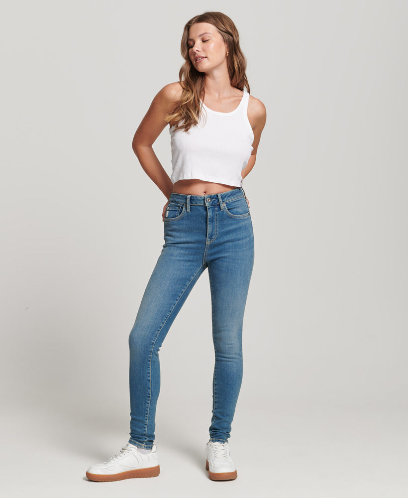 Vintage High Rise Skinny Jeans | Salem Mid Blue 30
