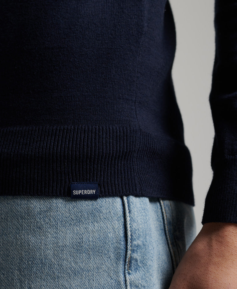 Vintage Embroidery Crew | Carbon Navy Marle