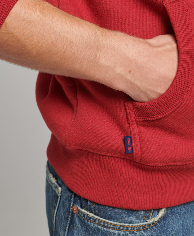 Essential Logo Hoodie | Track Red Marle