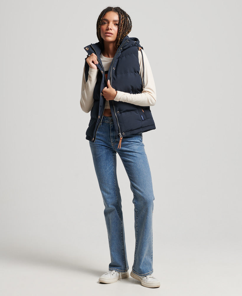 Vintage Hooded Everest Vest | Eclipse Navy