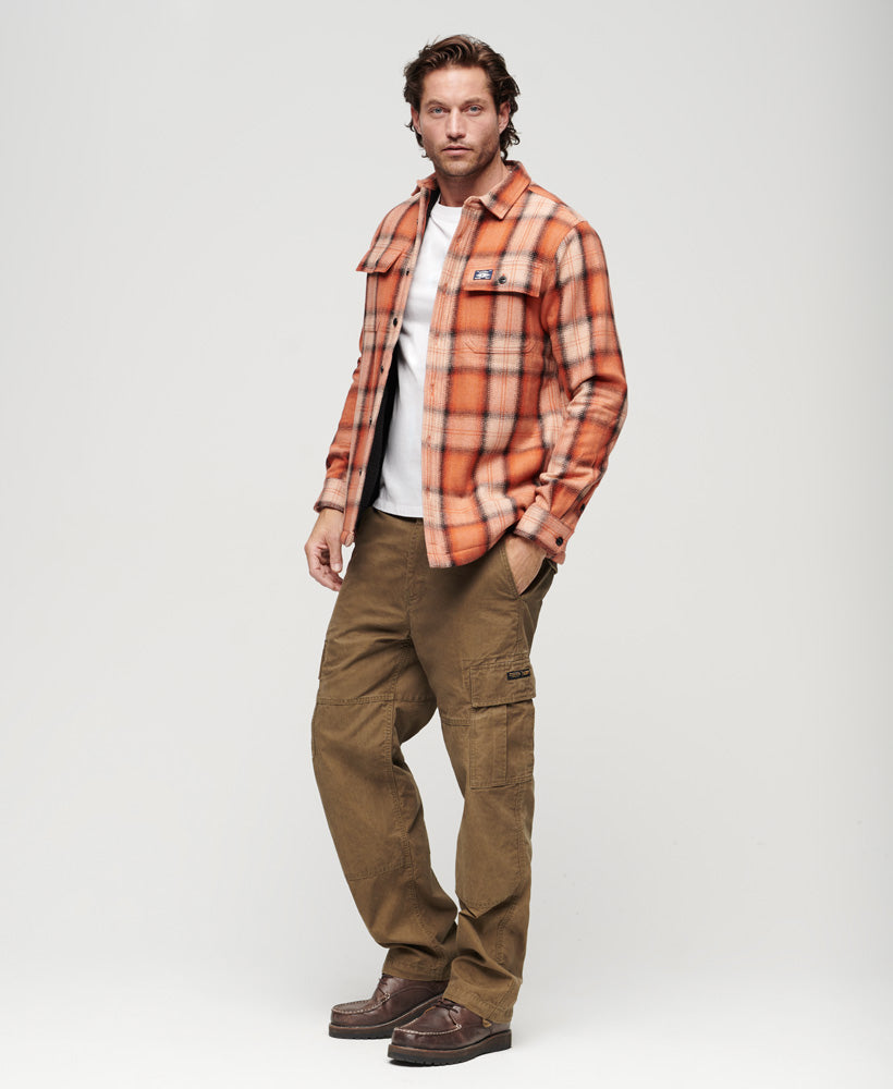 Wool Miller Overshirt | Roderick Check Orange
