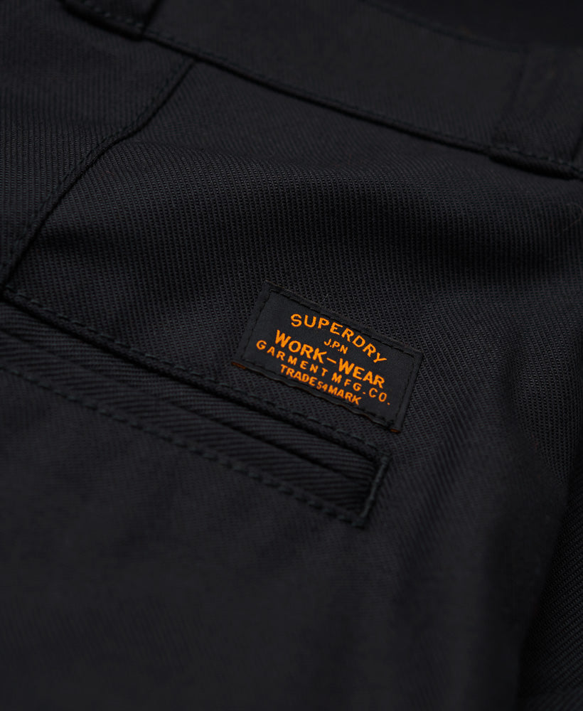Straight Chino Trousers | Black 32