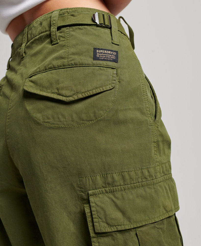 Vintage Low Rise Cargo Pants | Soft Moss Green