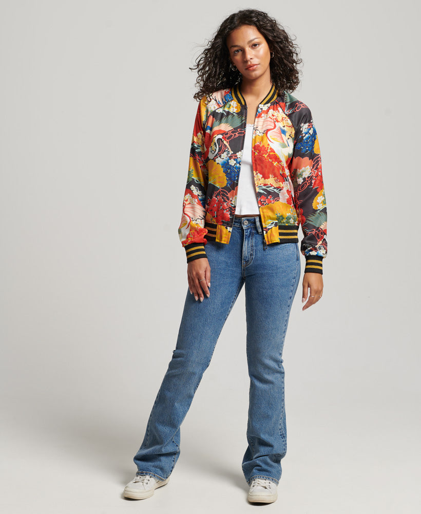 Vintage Printed Suikajan Jacket | Kam Multi